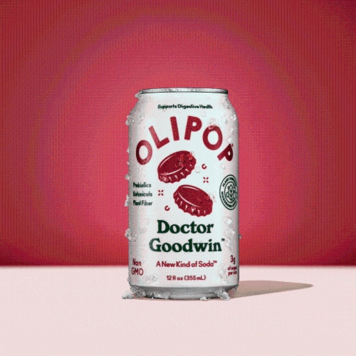OLIPOP® A New Kind of Soda Doctor Goodwin Perspective: left