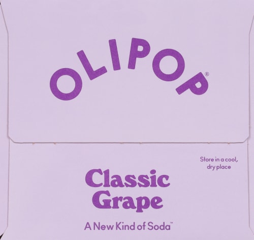 Olipop® Prebiotic Classic Grape Soda Perspective: left