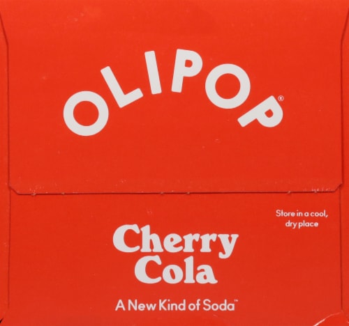 Olipop® Cherry Cola Prebiotic Soda Perspective: left