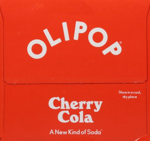 Olipop® Cherry Cola Prebiotic Soda Perspective: left