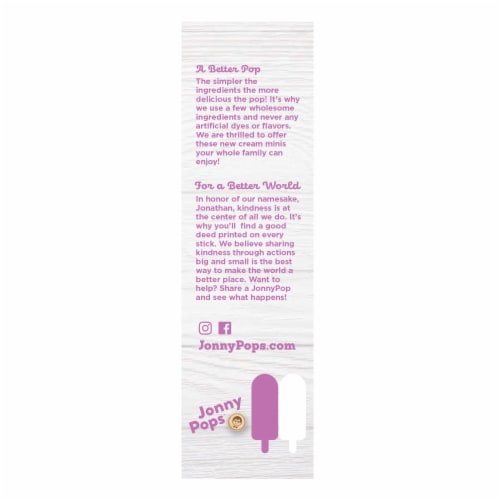 Jonny Pops® Unicorn Fresh Cream Minis Perspective: left
