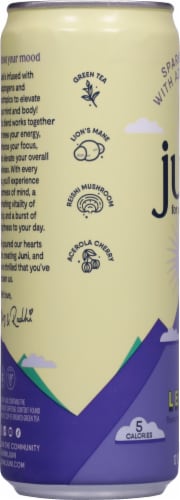 Juni® Organic Sparkling Tea With Adaptogens Lemon Perspective: left