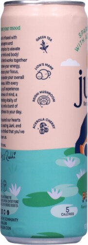 Juni® Sparkling Tea With Adaptogens Peach Perspective: left