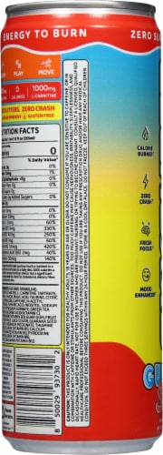 OxyShred Ultra Energy Gummy Snake Energy Drink Can Perspective: left