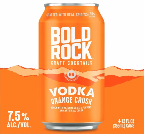 Bold Rock Vodka Orange Crush Craft Cocktails Perspective: left