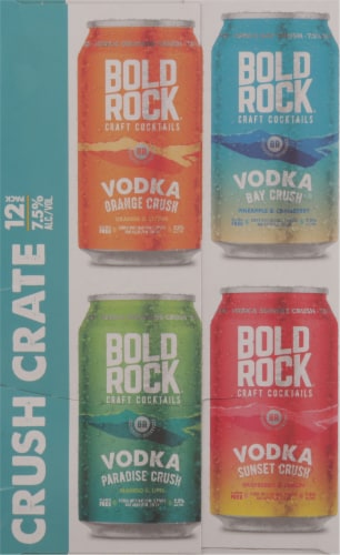 Bold Rock® Crush Crate Vodka Crush Variety Pack Perspective: left