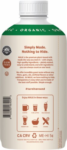 Malk® Vanilla Oat Milk Perspective: left
