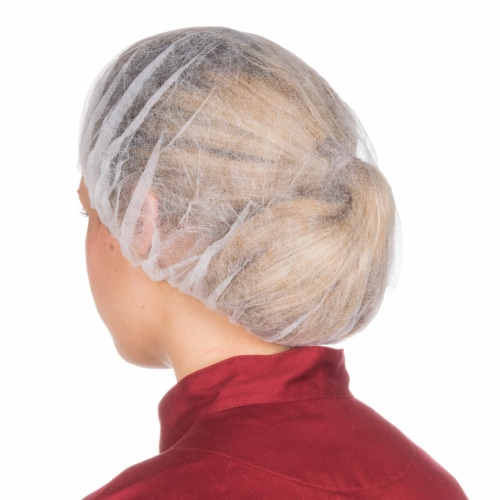 100 Pcs Disposable Hair Net White Bouffant Caps 21 Non Woven Head Cover  Medical, 1 - Fry's Food Stores