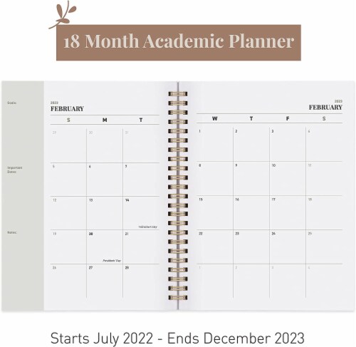 Rileys 2022-2023 Weekly Planner - Academic Weekly & Monthly Agenda Planner (8 x 6 inches) Perspective: left