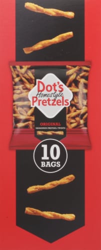 Dot's Original Seasoned Pretzel Twist's Multipack Perspective: left