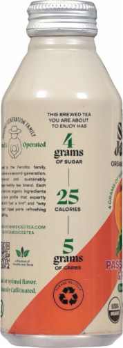 Saint James Organic Passion Fruit & Peach Green Tea Perspective: left