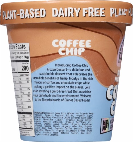 Planet Based Foods™ Coffee Chip Dairy Free Ice Cream Perspective: left