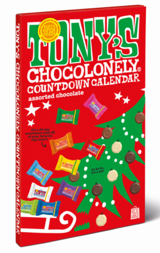 Tony's Chocolonely® Countdown Calendar Assorted Chocolate Perspective: left
