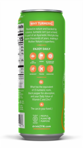 Zyn® Immunity & Recovery Mango Lychee Turmeric Wellness Drink Perspective: left