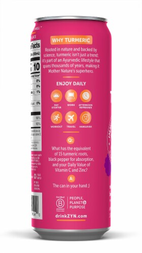 Zyn® Immunity & Recovery Mixed Berry Turmeric Wellness Drink Perspective: left