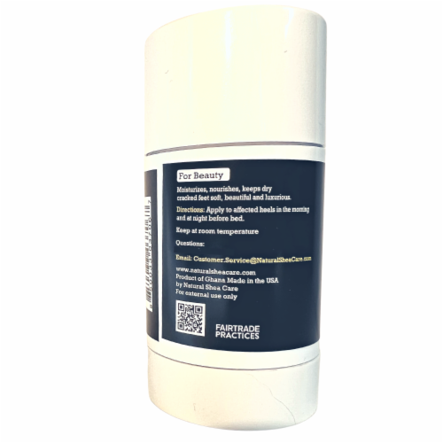 True Shea® All-Natural Unrefined Shea Butter Heel Balm Perspective: left