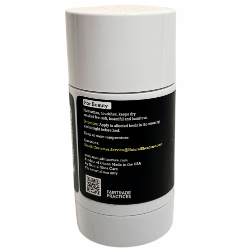 True Shea® All-Natural Vanilla HeelBalm with Unrefined Shea Butte Perspective: left