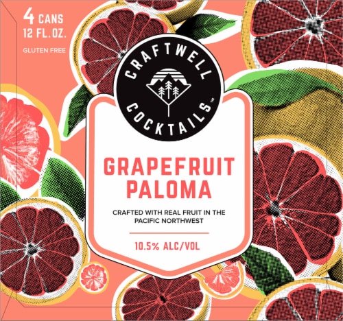 Craftwell Cocktails™ Grapefruit Paloma Perspective: left