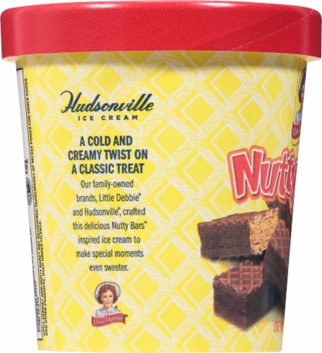 Little Debbie® Nutty Bars Ice Cream Pint Perspective: left
