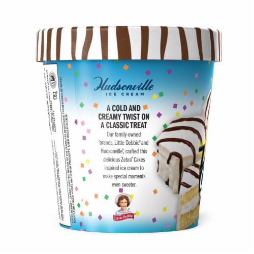 Little Debbie® Zebra Cakes Ice Cream Pint Perspective: left