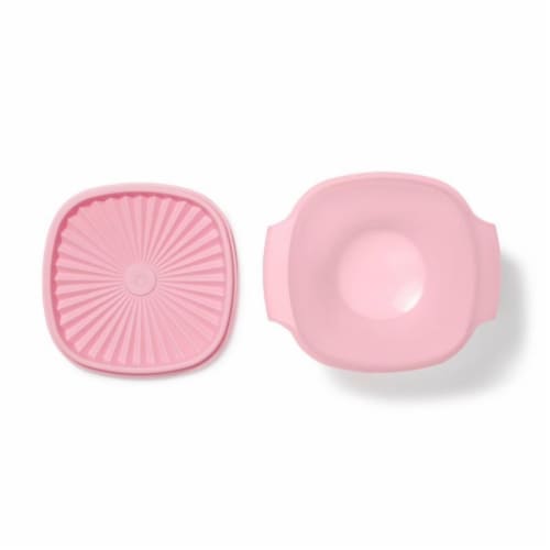 Tupperware Heritage Square Bowl - Candy Floss Perspective: left