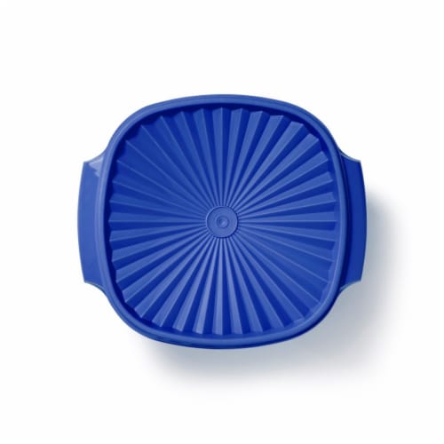 Tupperware Heritage Square Bowl - Basic Blue Perspective: left