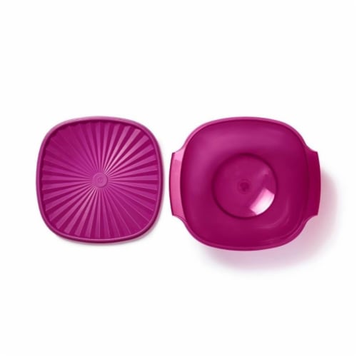 Tupperware 11.75-Cup Square Heritage Bowl - Radish Perspective: left