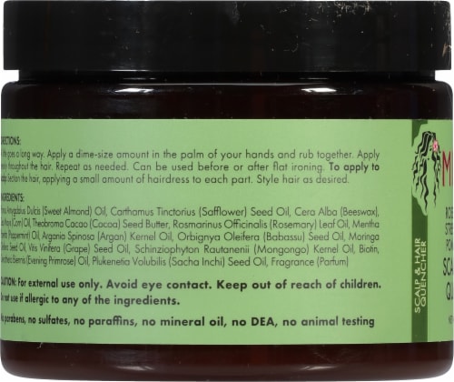 Mielle® Rosemary Mint Blend Pomade To Oil Hair & Scalp Quencher Perspective: left
