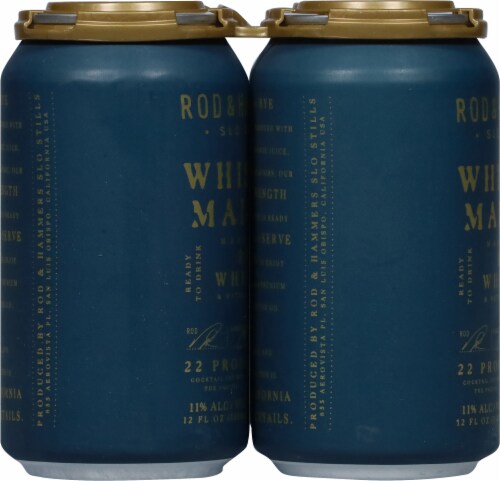 Rod & Hammer's Whiskey Mai Tai Ready To Drink Cans Perspective: left