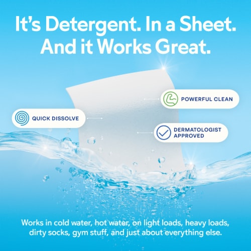 Earth Breeze® Fragrance Free Eco Sheets® Laundry Detergent Sheets Perspective: left