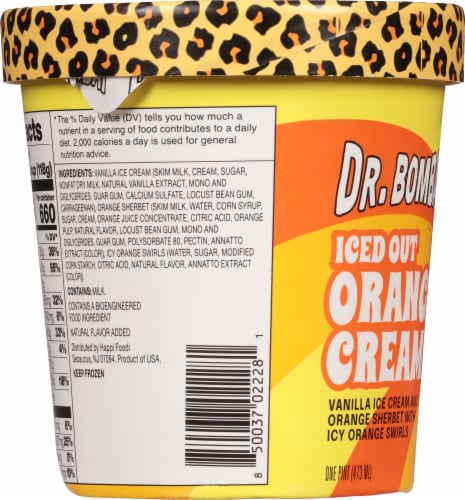 Dr Bombay™ Iced Out Orange Cream Ice Cream Perspective: left