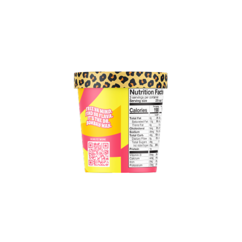 Dr. Bombay Tropical Sherbet Swizzle Ice Cream Perspective: left