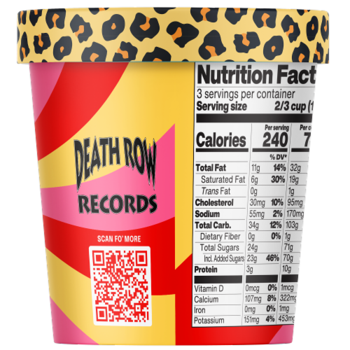 Dr. Bombay™ Strawberry Cream Dream Ice Cream Pint Perspective: left