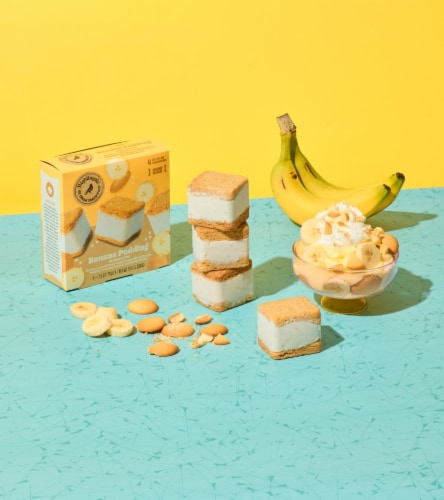 Nightingale® Banana Pudding Ice Cream Sandwiches Perspective: left