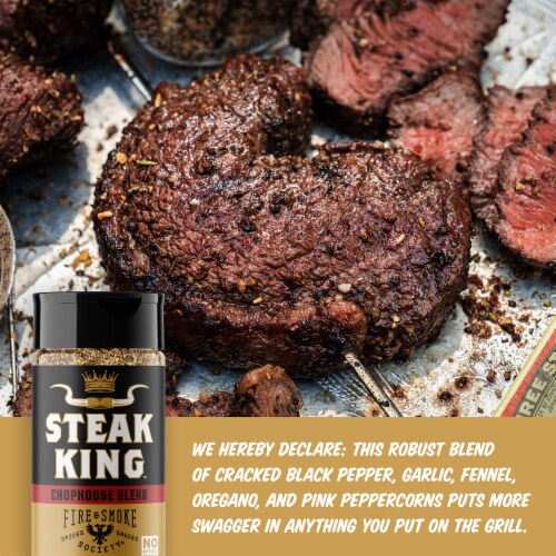 Fire & Smoke Society® Steak King™ Chophouse Seasoning Perspective: left