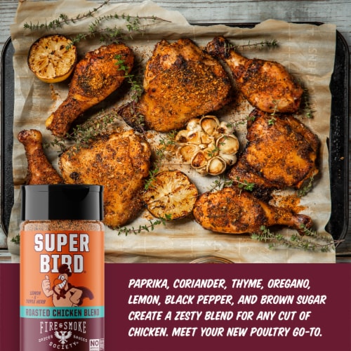 Fire & Smoke Society® Super Bird® Poultry Seasoning Blend Perspective: left