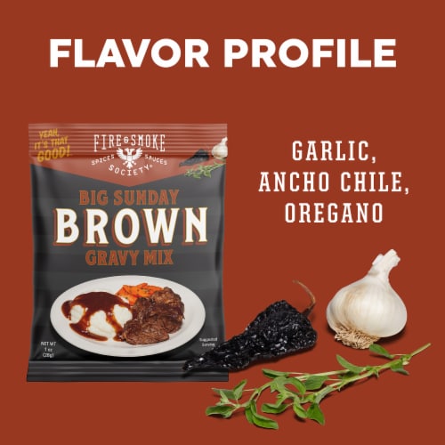 Fire & Smoke Society® Big Sunday Brown Gravy Mix Perspective: left