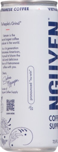 Nguyen® Coffee Supply Coconut Vietnamese Cold Brew Coffee Can Perspective: left
