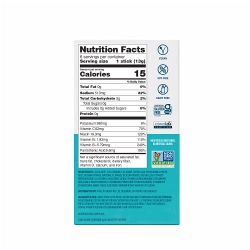 Liquid I.V.® Hydration Multiplier® Sugar-Free White Peach Electrolyte Drink Mix Packets Perspective: left