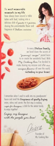 My Cooking Box Lasagna Kit with Vegetarian Ragu Perspective: left