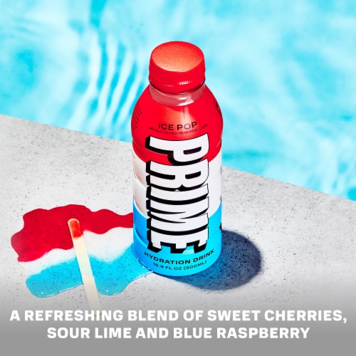 Prime Ice Pop Hydration Drink Perspective: left