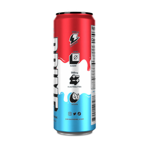 Prime Ice Pop Energy Drink Perspective: left