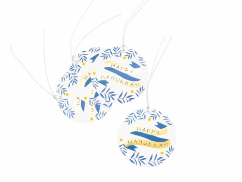 Hannukah 8 ct Holiday Christmas Gift Tags Perspective: left