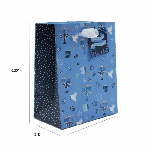 Hannukah Petite Holiday Christmas Christmas Gift Bag - Design #1 Perspective: left