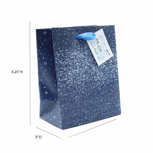 Hannukah Petite Holiday Christmas Christmas Gift Bag - Design #2 Perspective: left