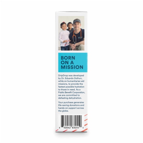 Drip Drop® Zero Sugar Electrolyte Drink Mix Variety Pack Perspective: left