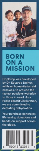 DripDrop® Lemon Lime Fast Hydration Electrolyte Drink Mix Packets Perspective: left