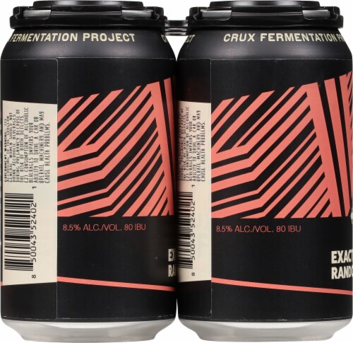 Crux® Fermentation Project Exactly Random Imperial IPA Beer Perspective: left