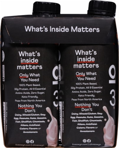 Owyn™ Elite Sea Salted Caramel Plant Protein Shakes Perspective: left