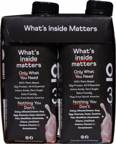 Owyn™ Elite Sea Salted Caramel Plant Protein Shakes Perspective: left